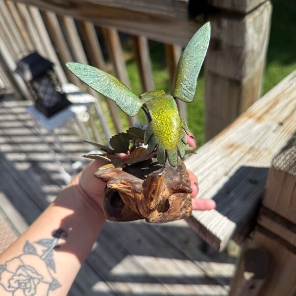 Norman Brumm Metal Art Sculpture Figurine Hummingbird Wild - Picture 3 of 6